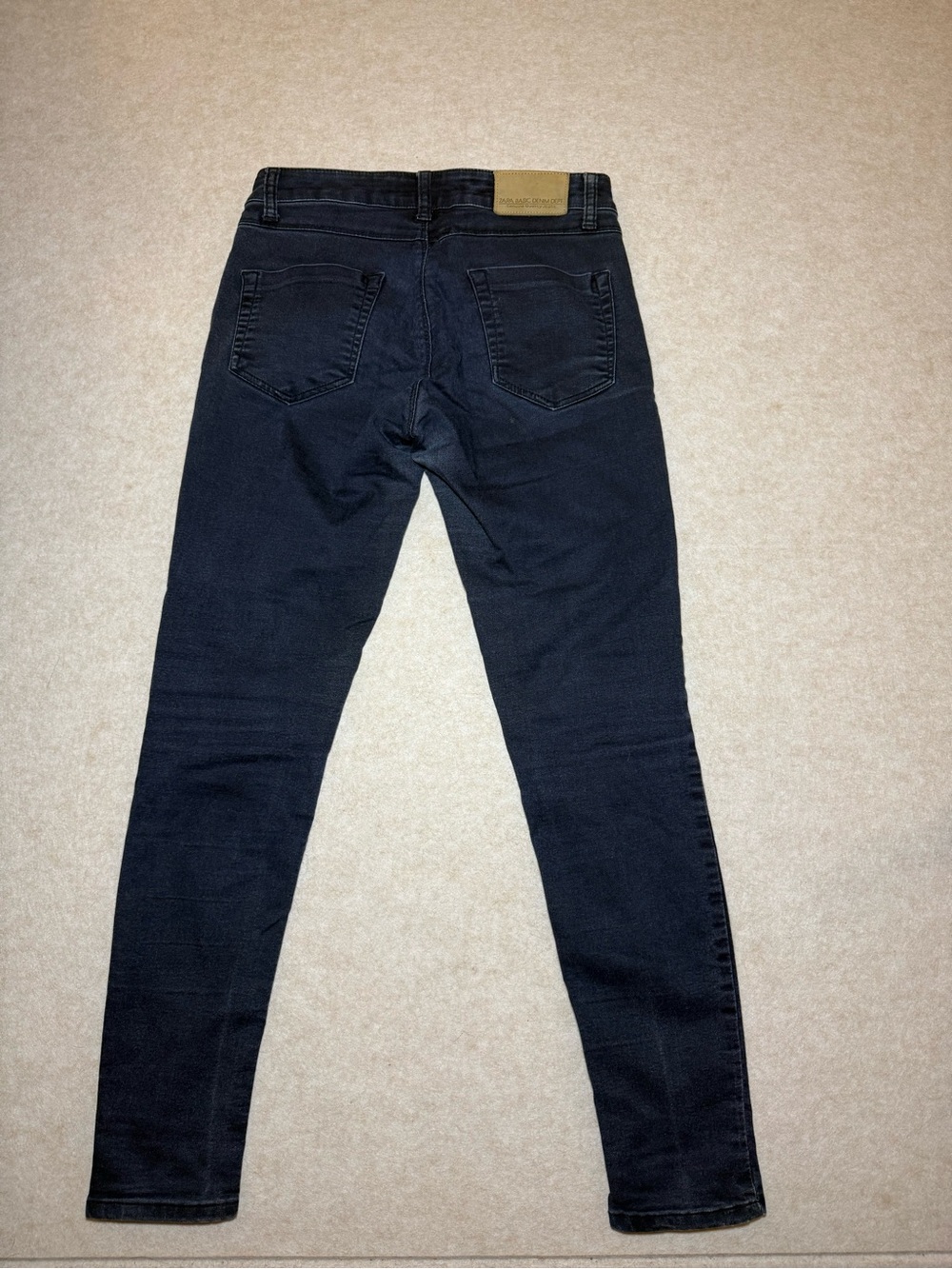 Zara Vintage Rare Basic Deluxe Denim Department Blue Dark Wash Jeans Size US 4 - Picture 9 of 11